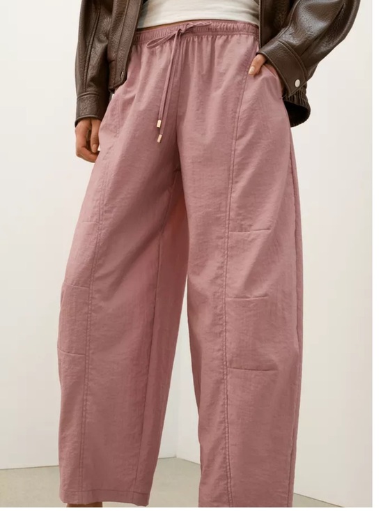 Zara Pants - Zara Barel Pants in Dusty Rose